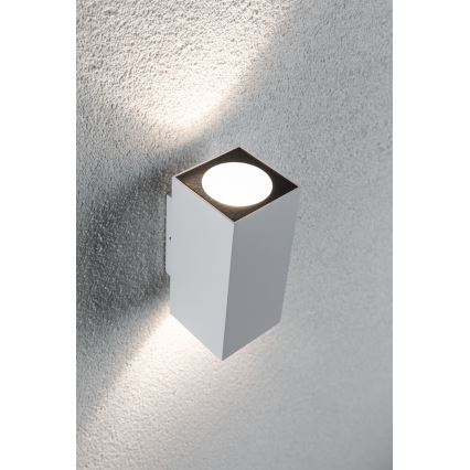 Paulmann 94330 - 2xLED/2,8W IP44 Āra sienas gaismeklis FLAME 230V balts