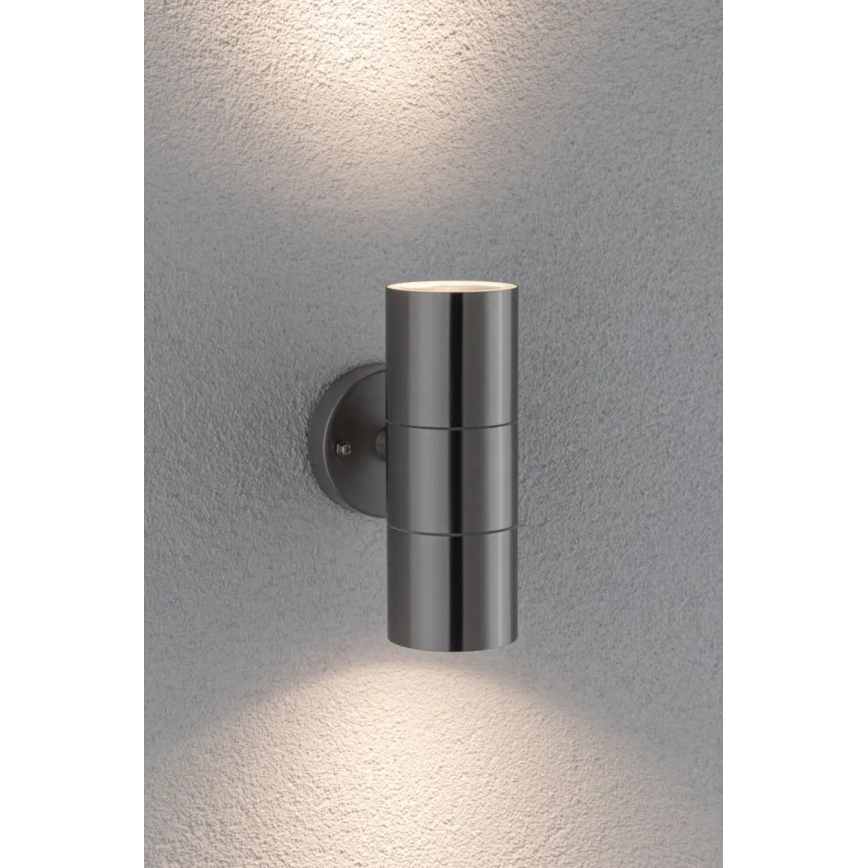 Paulmann 94331 - 2xGU10/10W IP44 Āra sienas lampa FLAME 230V