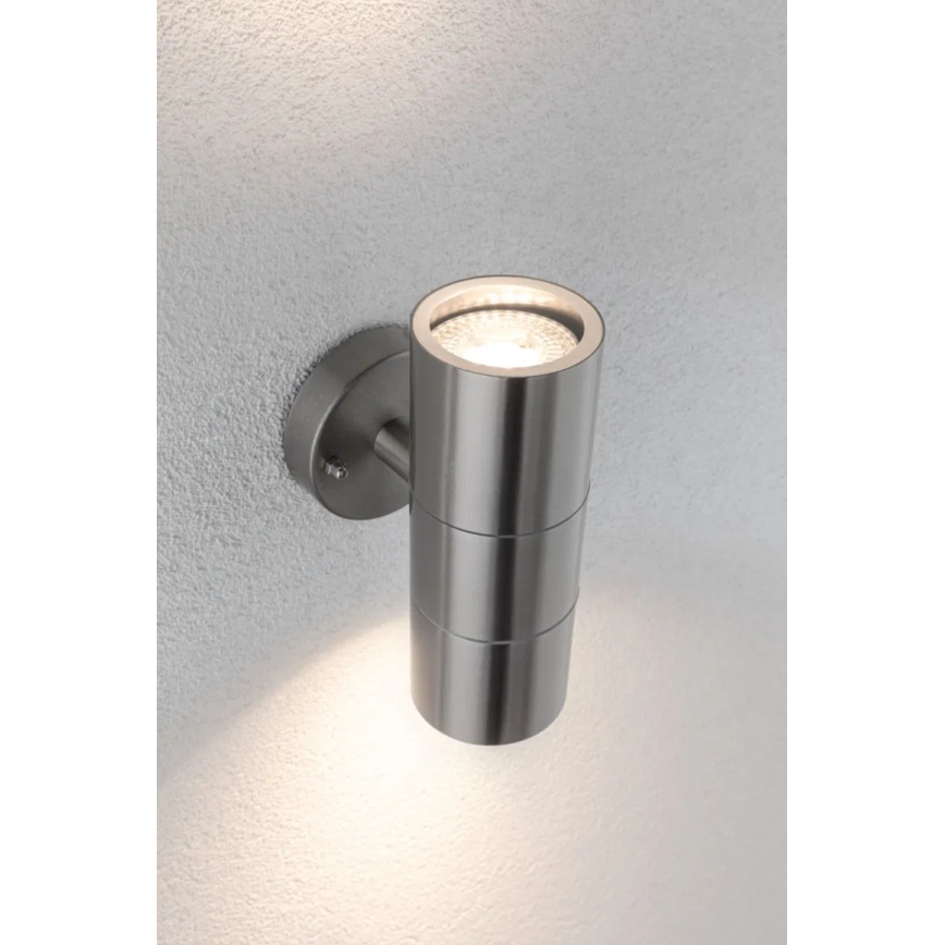 Paulmann 94331 - 2xGU10/10W IP44 Āra sienas lampa FLAME 230V