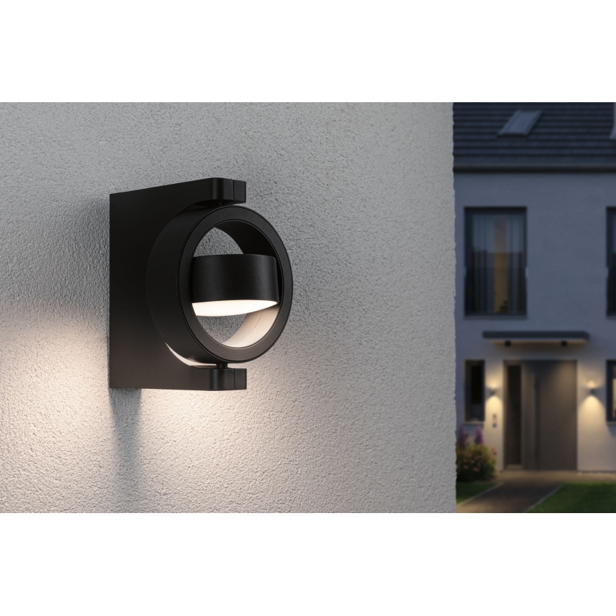 Paulmann 94406 - LED/8W IP44 Āra sienas lampa SWIVEA 230V