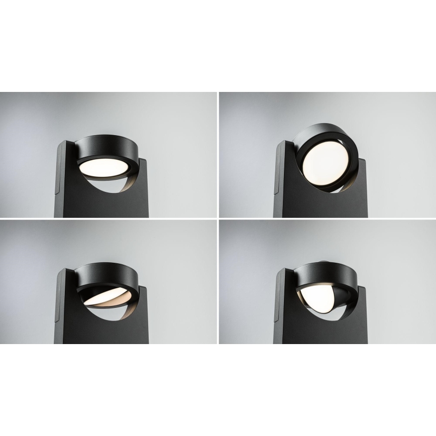 Paulmann 94406 - LED/8W IP44 Āra sienas lampa SWIVEA 230V