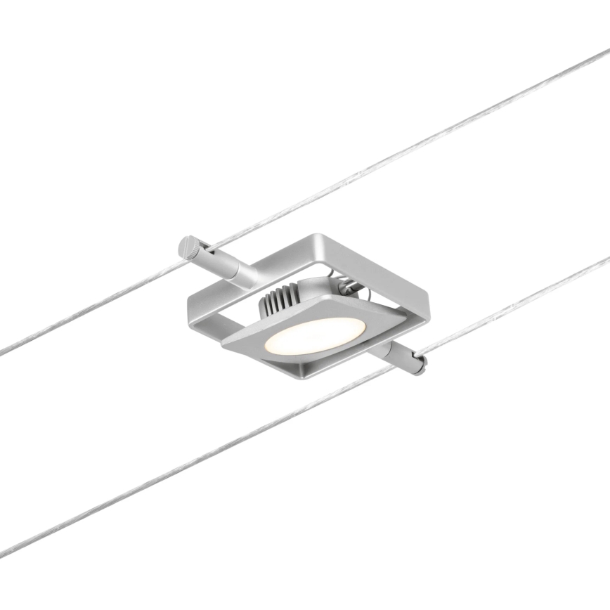 Paulmann 94420 - KOMPLEKTS 5xLED/4,5W Pilnīga trošu sistēma MAC 230V matēts hroms