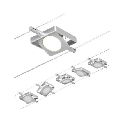 Paulmann 94420 - KOMPLEKTS 5xLED/4,5W Starmetis sliežu sistēmai MAC 230V matēts hroms