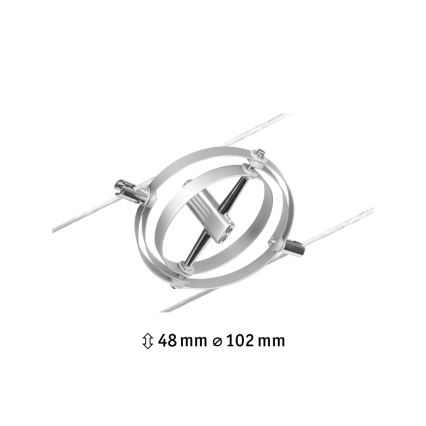 Paulmann 94437 - 1xGU5,3/10W Virziena gaismeklis trošu sistēmai CARDAN 12V matēts hroms