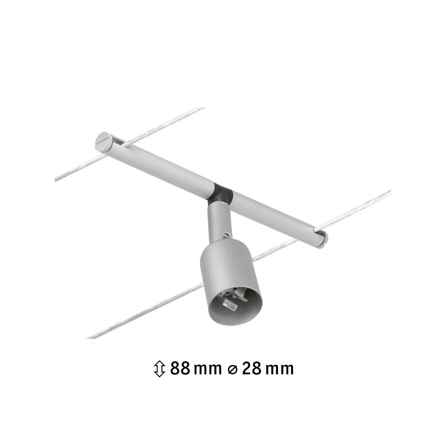 Paulmann 94443 - 1xGU5,3/10W Virziena gaismeklis kabeļu sistēmai SALT 12V matēts hroms