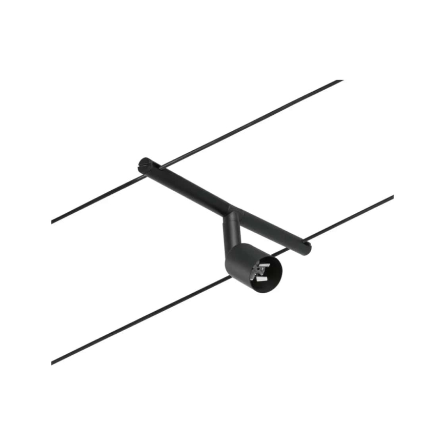 Paulmann 94446 - komplekts 5xGU5,3/10W, pilna SALT trošu sistēma 230V, melna