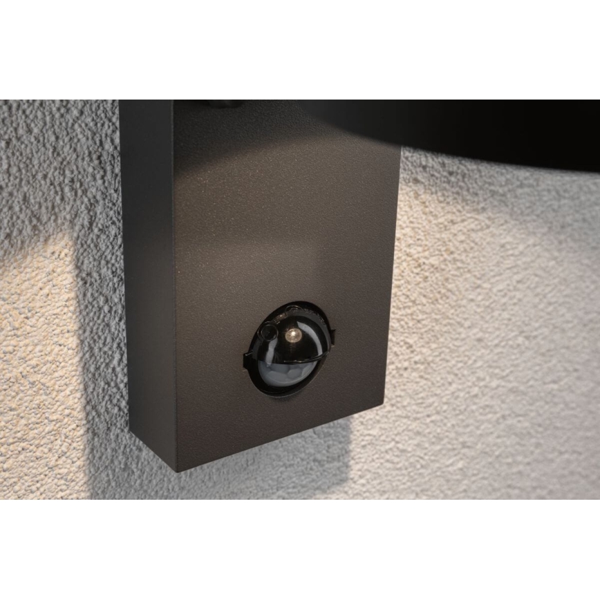 Paulmann 94453 - LED/6W IP44 Āra sienas gaismeklis ar sensoru CAPEA 230V