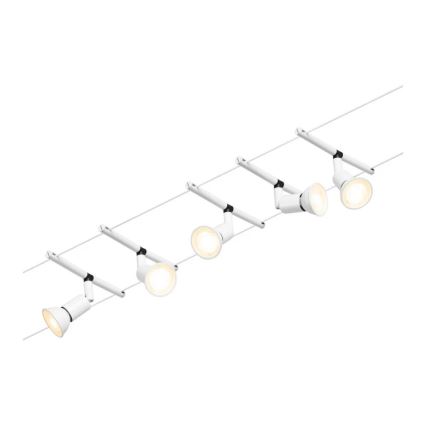 Paulmann 94458 - KOMPLEKTS 5xGU5,3/10W Starmetis sliežu sistēmai SALT 230V balta