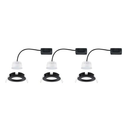 Paulmann 94473 - KOMPLEKTS 3xLED/6W IP44 Vannas istabas iegremdējama lampa NOVA 230V