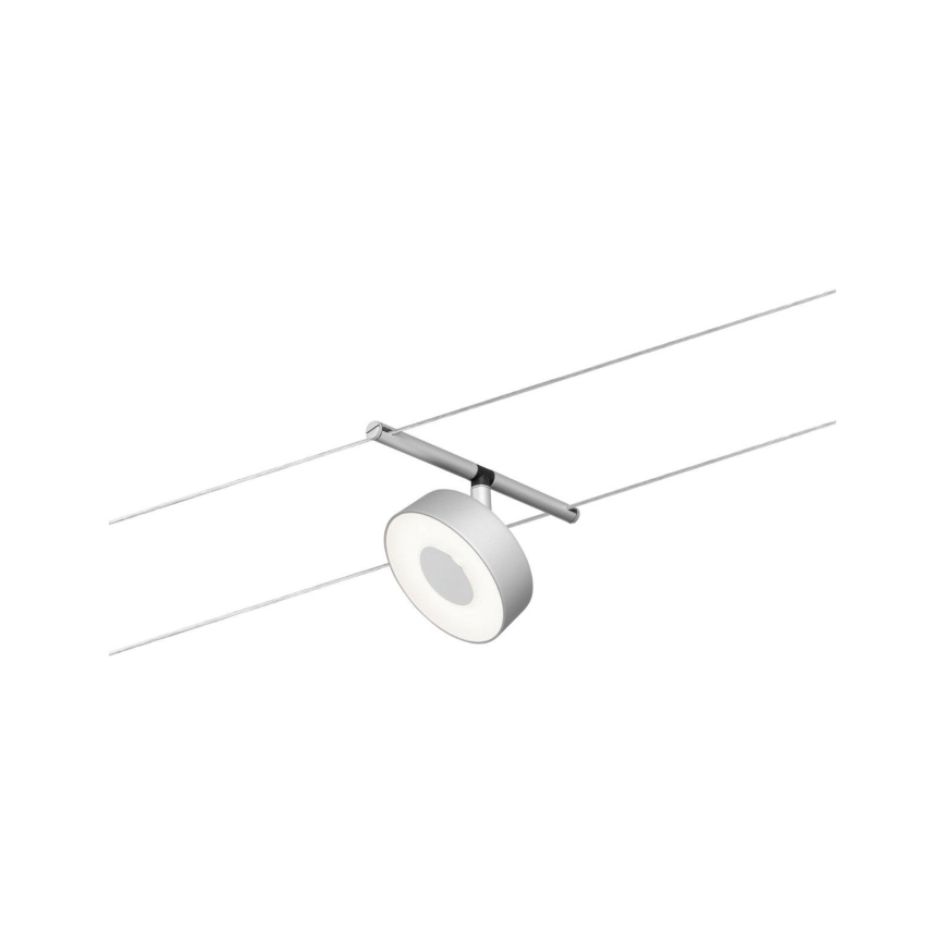 Paulmann 94475 - komplekts 5xLED/5W pilnīga kabeļu sistēma CIRCLE 230V matēts hroms