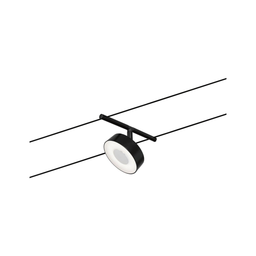 Paulmann 94479 - komplekts 5xLED/5W, pilnīga CIRCLE kabeļu sistēma 230V, melna
