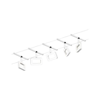 Paulmann 94483 - Komplekts 5x LED/4,8 W, pilna stieples sistēma FRAME 230 V, balta
