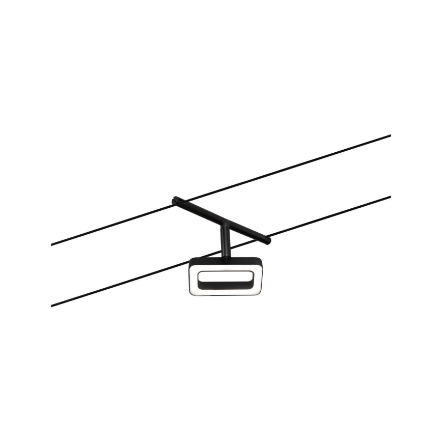 Paulmann 94485 - KOMPLEKTS 5xLED/4,8W Pilnīga kabeļu sistēma FRAME 230V melna