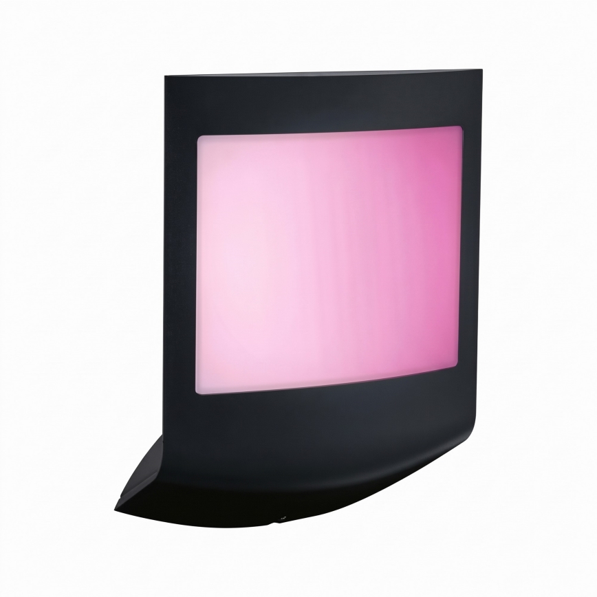 Paulmann 94513 - RGBW LED/8,2W IP44 Regulējams āra sienas gaismeklis ar kustības un krēslas sensoru PADEA 230V antracīts