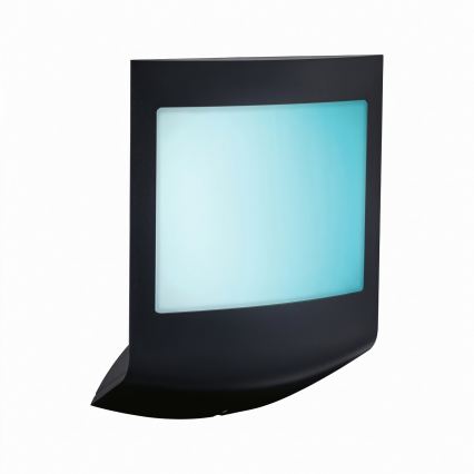Paulmann 94513 - RGBW LED/8,2W IP44 Regulējams āra sienas gaismeklis ar kustības un krēslas sensoru PADEA 230V antracīts