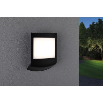 Paulmann 94513 - RGBW LED/8,2W IP44 Apgaismota mājas numura plāksne ar regulējamu spilgtumu un krēslas sensoru PADEA 230V antracīts
