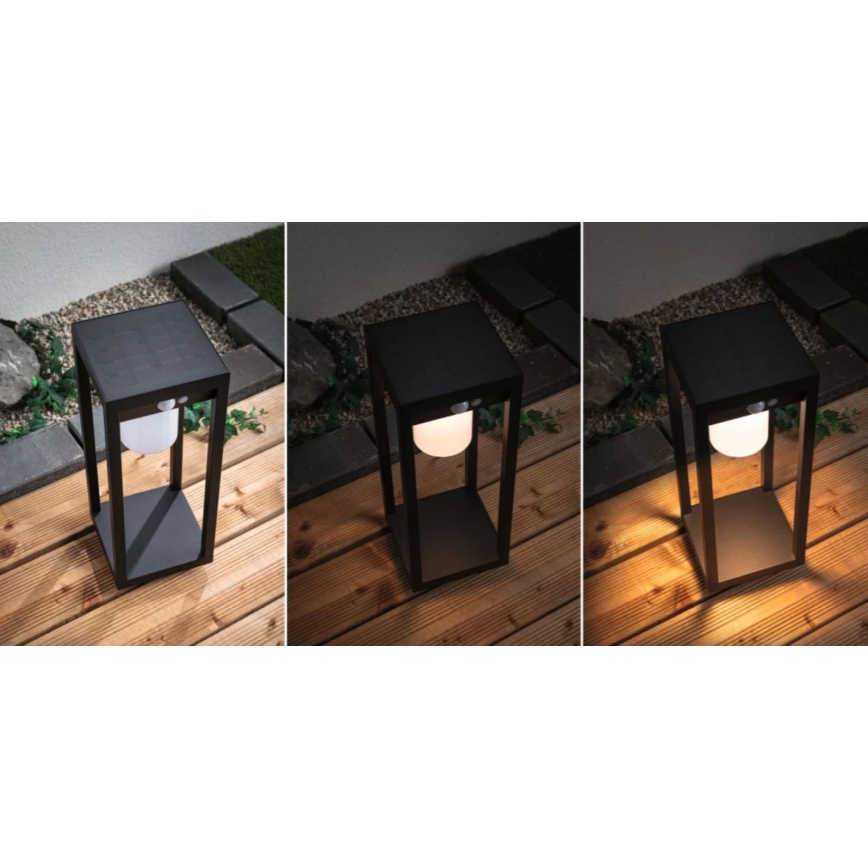 Paulmann 94573 - LED/5,5W IP44 Saules enerģijas lampa ar sensoru MARISOL 3,7V 2000 mAh