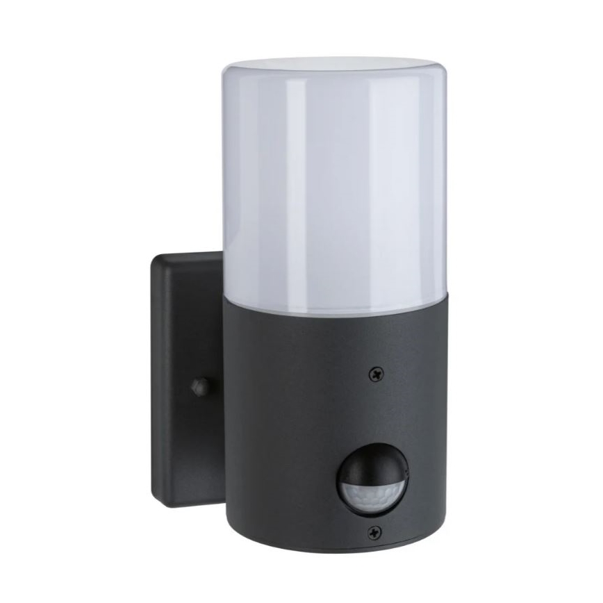 Paulmann 94648 - 1xE27/15W IP44 Āra sienas lampa ar sensoru TUBS 230V