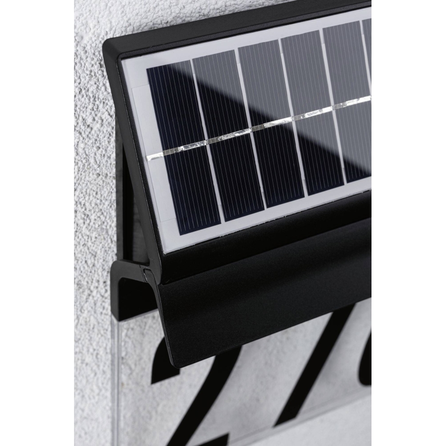 Paulmann 94694 - LED/0,2W IP44 Saules enerģijas mājas numurs NEDA 3,7V 1800 mAh