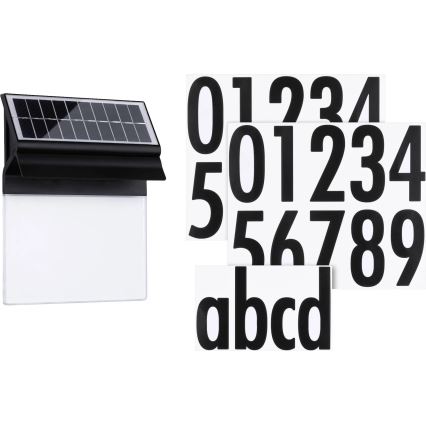 Paulmann 94694 - LED/0,2W IP44 Saules enerģijas mājas numurs NEDA 3,7V 1800 mAh