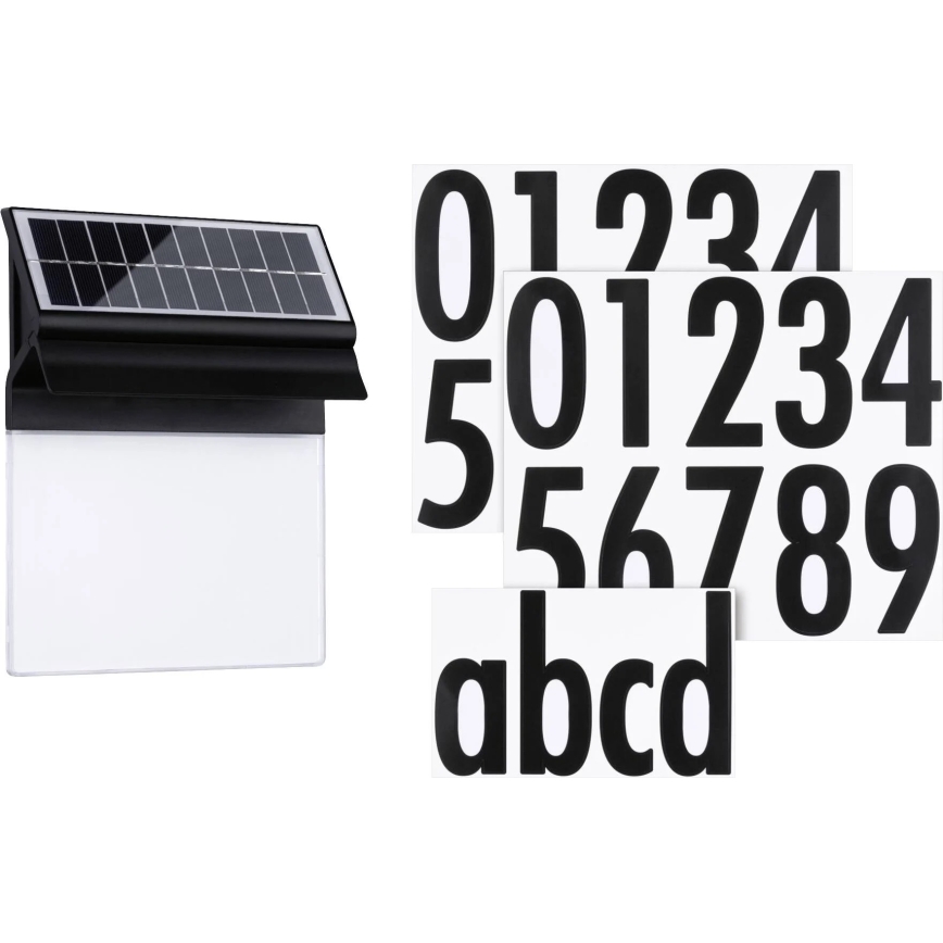 Paulmann 94694 - LED/0,2W IP44 Saules enerģijas mājas numurs NEDA 3,7V 1800 mAh