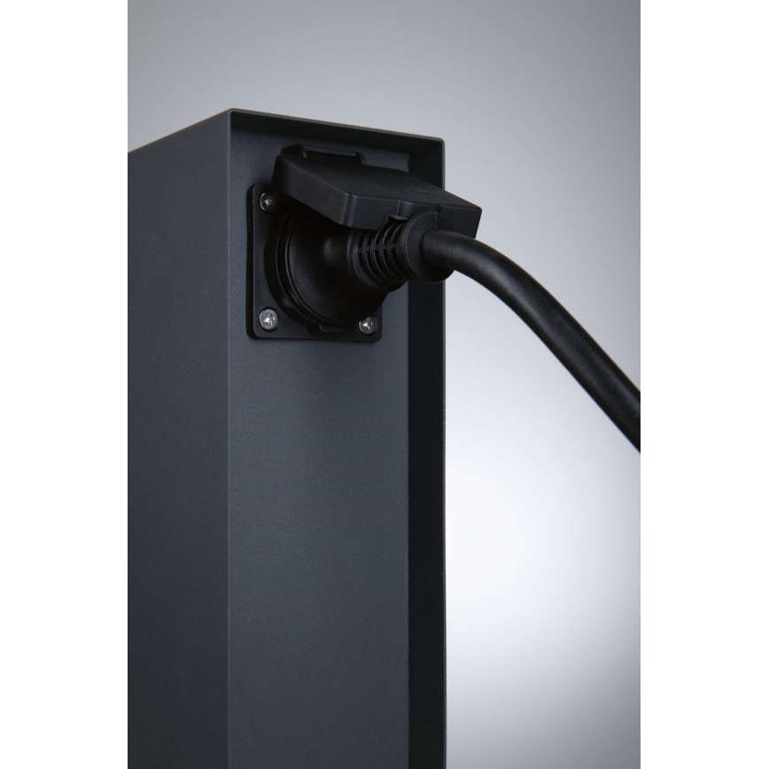Paulmann 94700 - Āra kontakligdzdu kolonna RIO 2Z SCHUKO 230V IP44