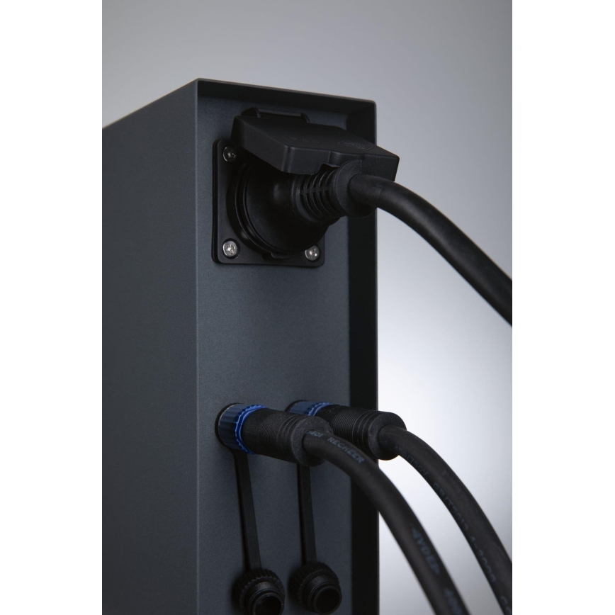 Paulmann 94700 - Āra kontakligdzdu kolonna RIO 2Z SCHUKO 230V IP44