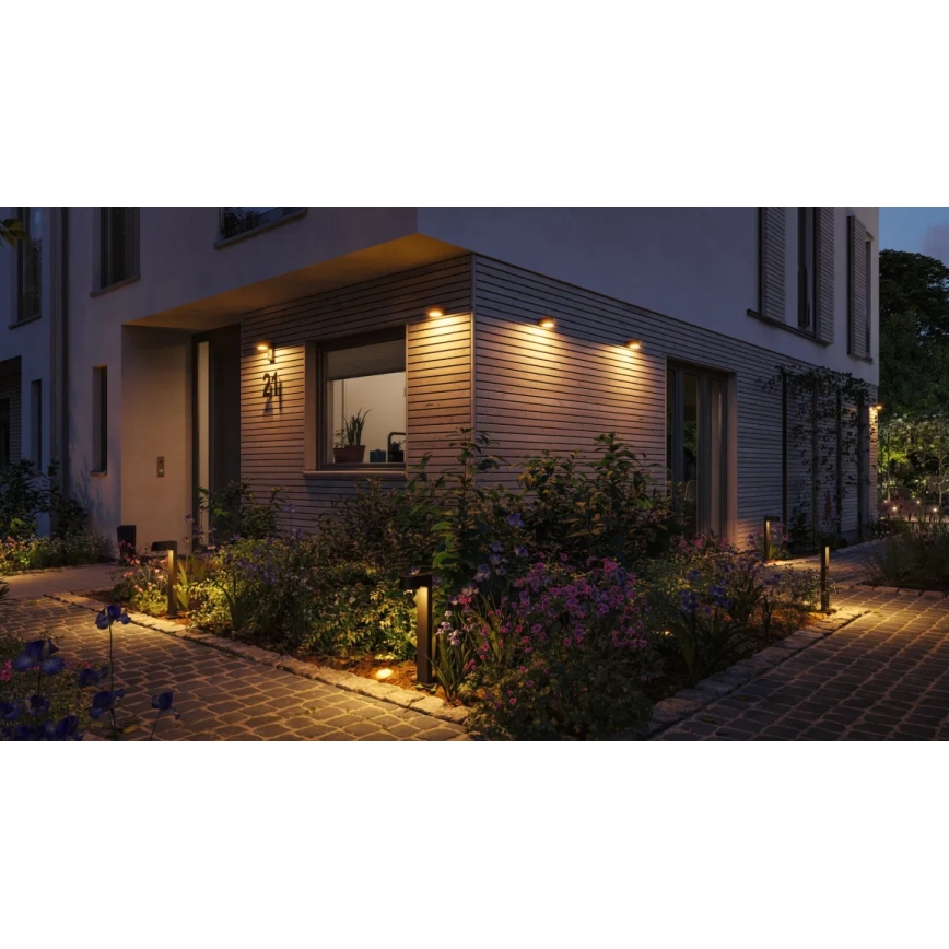 Paulmann 94713 - LED/6W IP44 Āra sienas lampa CAPERA 230V