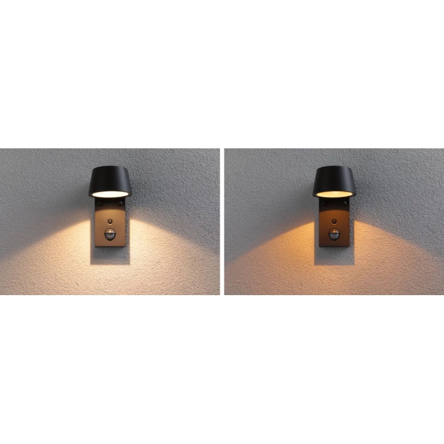 Paulmann 94714 - LED/6W IP44 Āra sienas lampa ar sensoru CAPERA 230V 2200/3000K