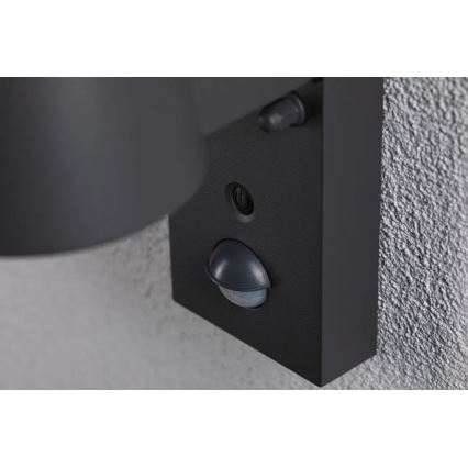 Paulmann 94714 - LED/6W IP44 Āra sienas lampa ar sensoru CAPERA 230V 2200/3000K