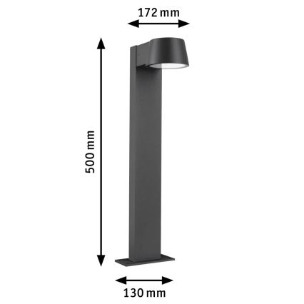 Paulmann 94715 - LED/6W IP44 Āra lampa CAPERA 230V