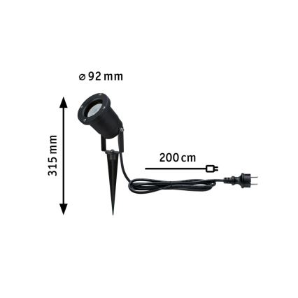 Paulmann 94731 - LED/4,3W IP65 Āra lampa SPOT 230V