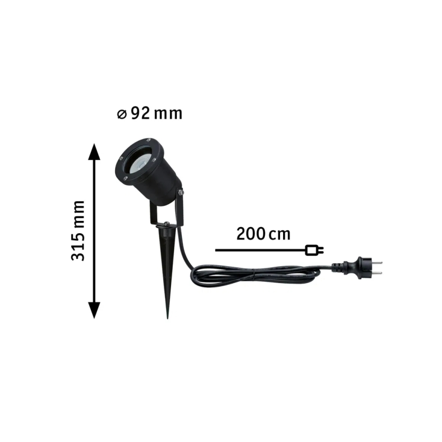 Paulmann 94731 - LED/4,3W IP65 Āra lampa SPOT 230V