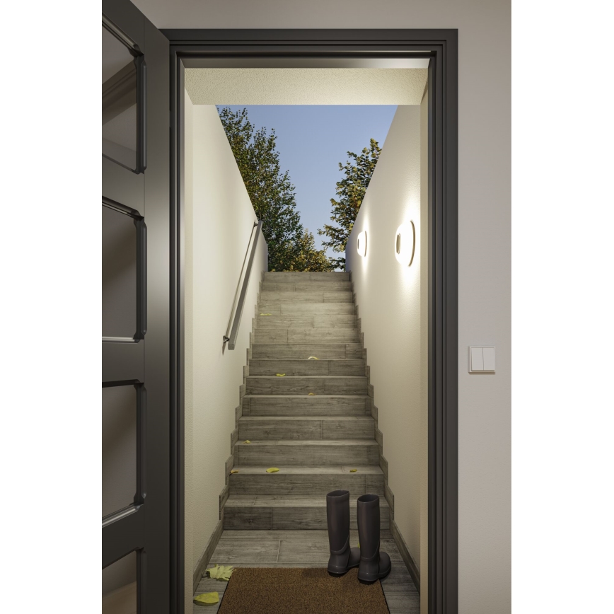 Paulmann 94955 - LED/20,5W IP65 Aptumšojams āra sienas gaismeklis AUREVA 230V 2200/3000/4000K antracīts