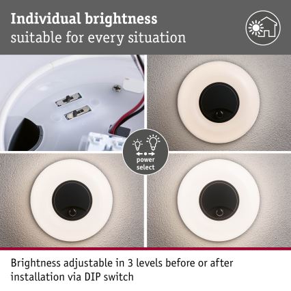 Paulmann 94956 - LED/20,5W IP65 Regulējams āra sienas gaismeklis ar kustības un krēslas sensoru AUREVA 230V 2200/3000/4000K antracīts
