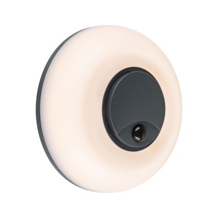Paulmann 94956 - LED/20,5W IP65 Regulējams āra sienas gaismeklis ar kustības un krēslas sensoru AUREVA 230V 2200/3000/4000K antracīts