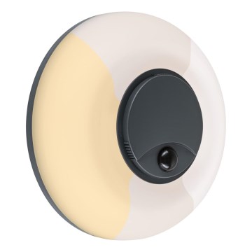 Paulmann 94956 - LED/20,5W IP65 Regulējams āra sienas gaismeklis ar kustības un krēslas sensoru AUREVA 230V 2200/3000/4000K antracīts