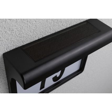 Paulmann 95388 - LED/0,05W IP44 Saules enerģijas mājas numurs ar sensoru DAYTON 4,8V