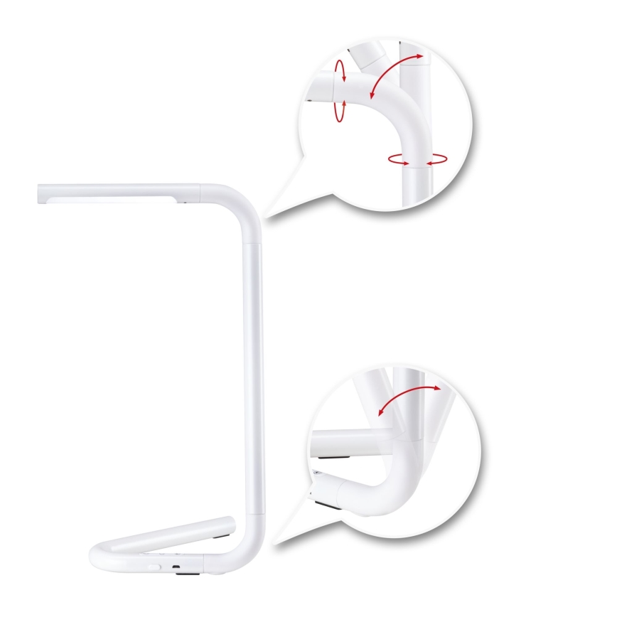 Paulmann 95423 - LED/4,5W Aptumšojama skārienvadāma galda lampa FLEXLINK 5V/USB 4400 mAh balta