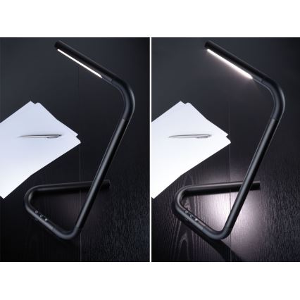 Paulmann 95424- LED/4,5W Aptumšojama skārienjūtīga galda lampa FLEXLINK 5V/USB 4400 mAh melna