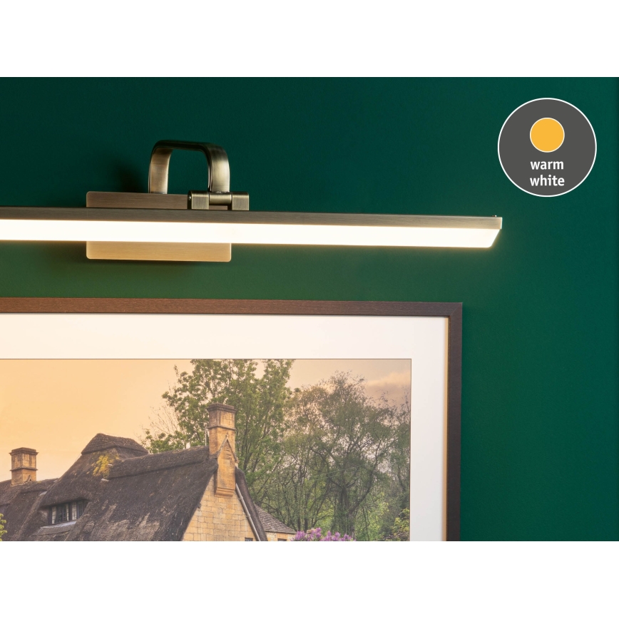 Paulmann 95570 - LED/11W gleznu gaismeklis RENAN 230V 60 cm misiņš