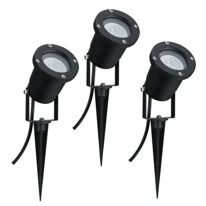 Paulmann 98897 - KOMPLEKTS 3xLED GU10/3,5W IP65 Āra lampa 230V