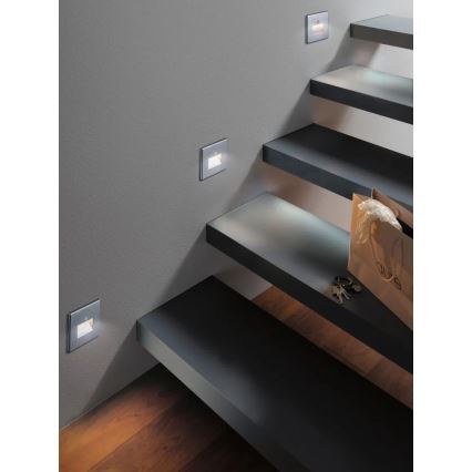 Paulmann  93134 - LED/1,2W Kāpņu telpas lampa ar sensoru EDGE 230V matēts hroms