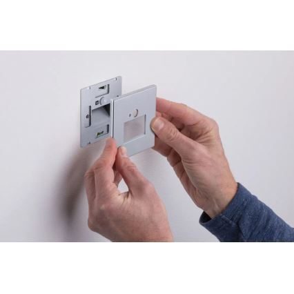 Paulmann  93134 - LED/1,2W Kāpņu telpas lampa ar sensoru EDGE 230V matēts hroms