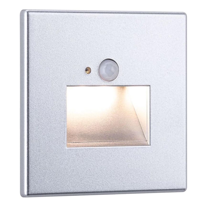 Paulmann  93134 - LED/1,2W Kāpņu telpas lampa ar sensoru EDGE 230V matēts hroms