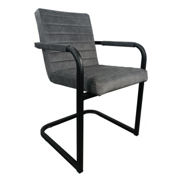 Pelēks ēdamistabas krēsls BART