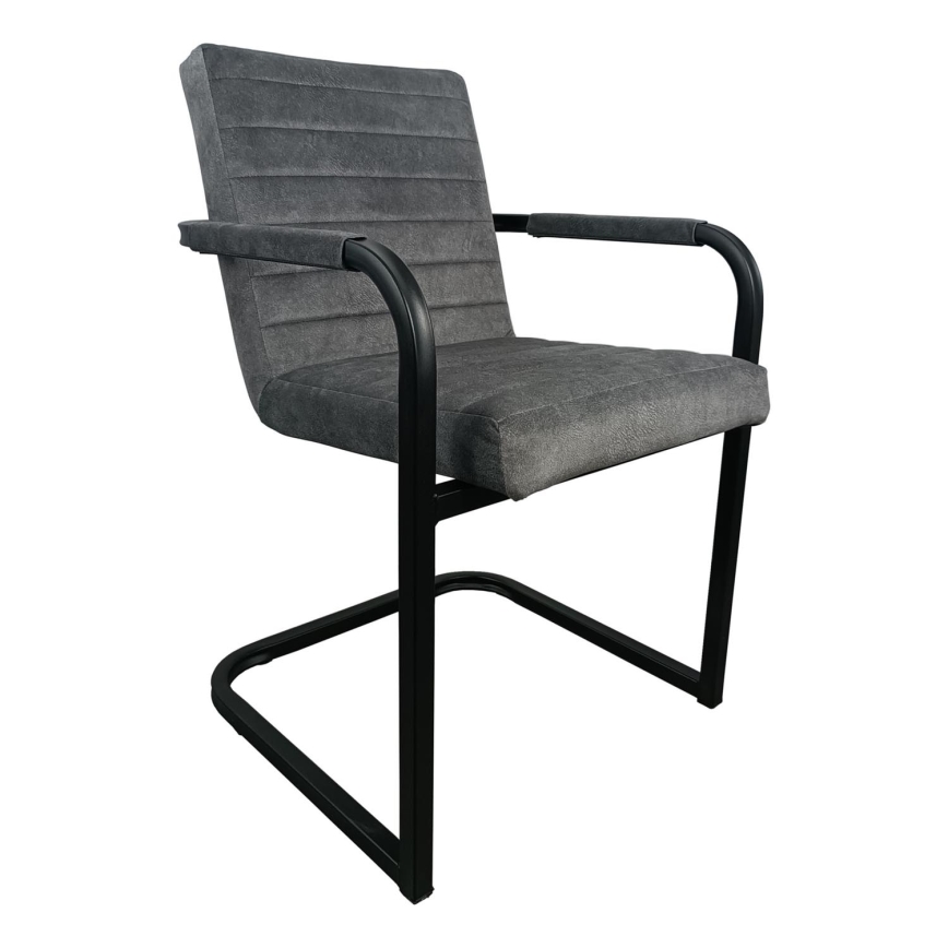 Pelēks ēdamistabas krēsls BART