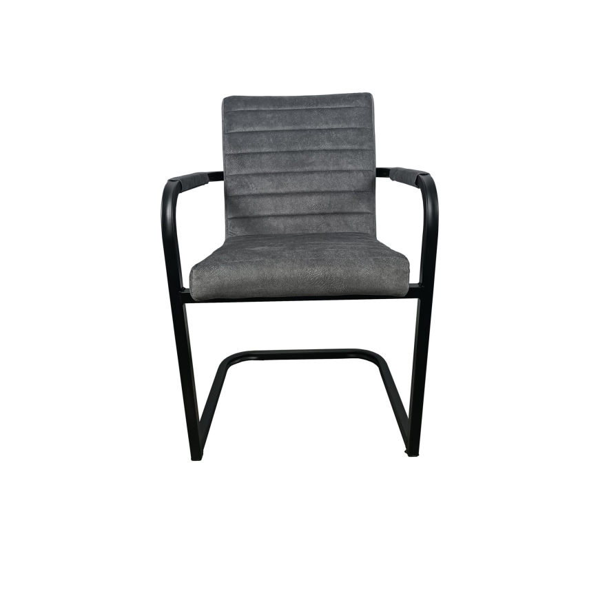 Pelēks ēdamistabas krēsls BART