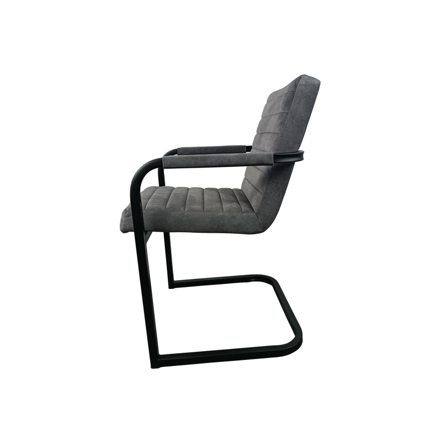 Pelēks ēdamistabas krēsls BART