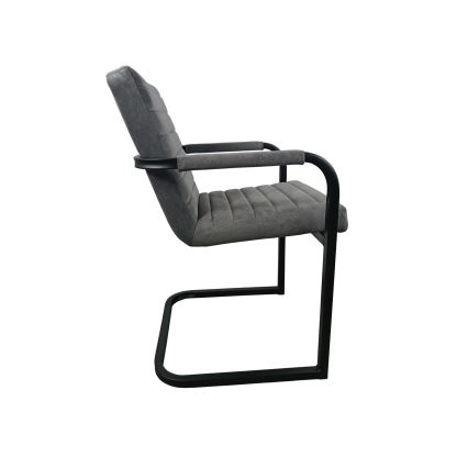 Pelēks ēdamistabas krēsls BART